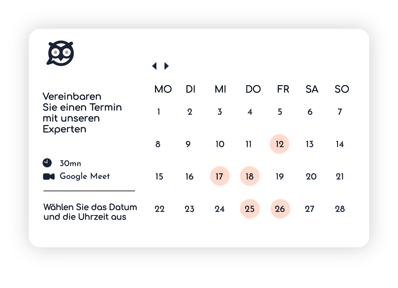 Immowise Kalender Termine